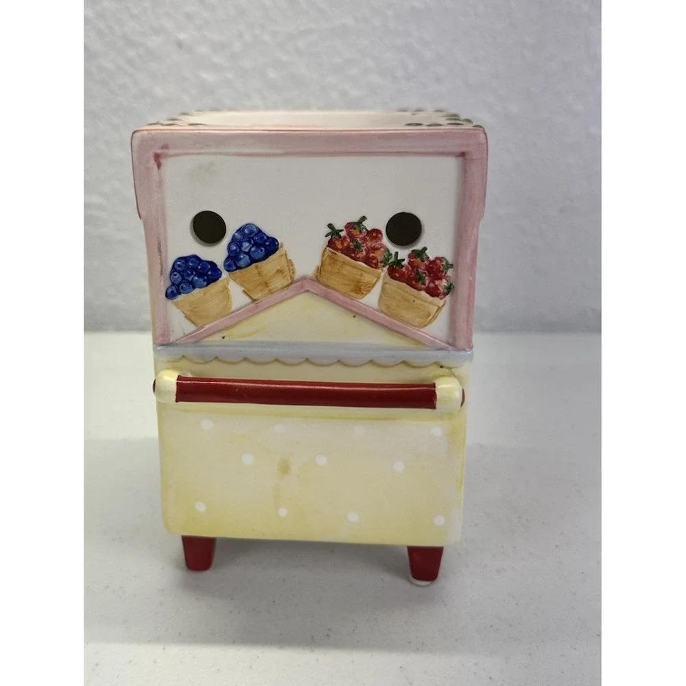 Yankee Candle Fruit Berry Cart Ceramic Tea Light Tart Wax Warmer 6
